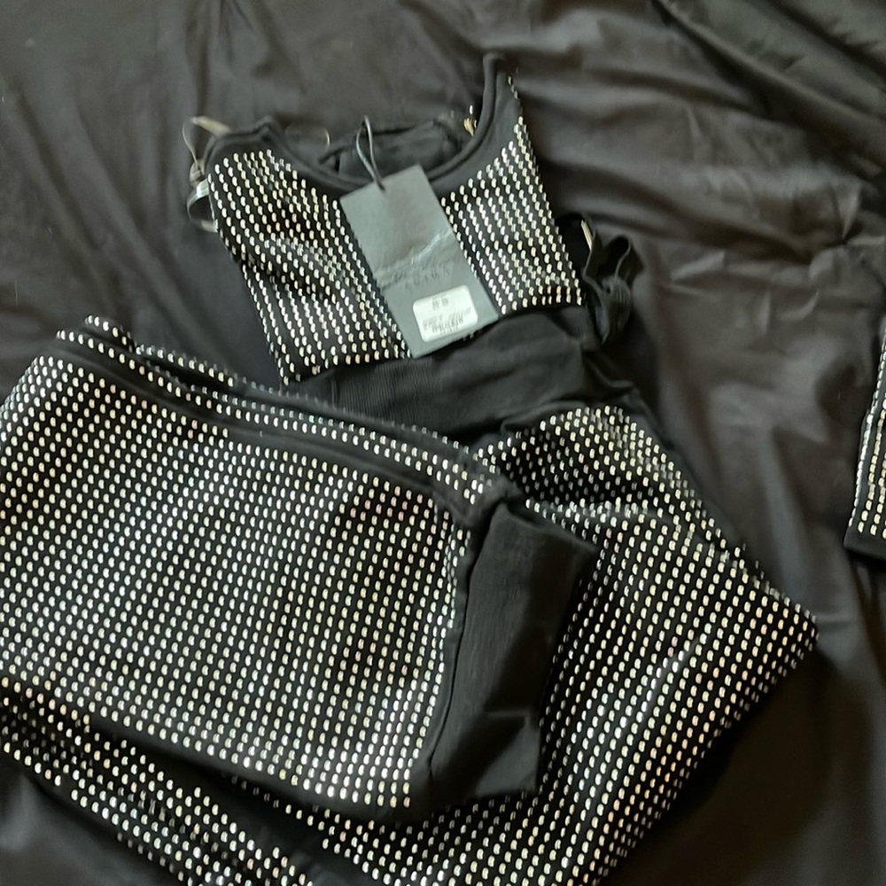 One piece rhinestone jumper